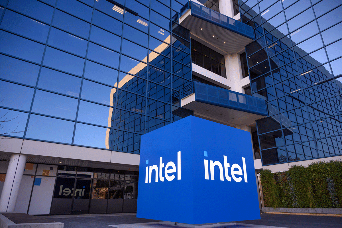 Intel's headquarters, the Robert Noyce building, in Santa Clara, California. (Credit: Intel Corporation)